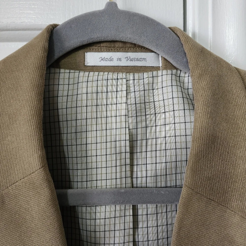 Lauren‎ Ralph Lauren Camel Tan Neutral Coat Sports Jacket Men's Size 44L
